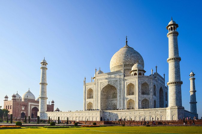 1-Day Trip to The Taj Mahal and Agra with Both side Commercial Flights - Taj Mahal with your guide: golf cart ride + photo-friendly stops