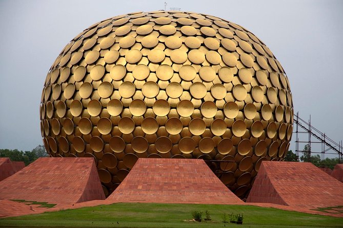 Auroville and Pondicherry Tour from Chennai - Matrimandir Road: Auroville’s Temple of The Mother moment