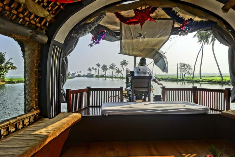 Cochin: 5-Day Private Tour of Munnar, Alleppey & Backwaters - Day 4: Alleppey backwaters from a traditional houseboat