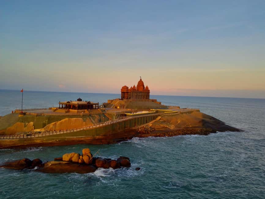 From Trivandrum: Kanyakumari and Poovar Private Day Tour - Vivekananda Rock Memorial and Kanyakumari Sunset