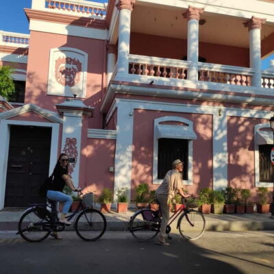 Heritage Bike tour of Pondicherry - Meeting at Pondicherry Beachescapes: bikes, hot drink, and a calm start