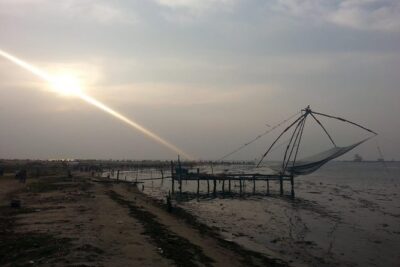 Kochi City Tour - Chinese Fishing Nets (Cheena Vala): The First Photo Stop