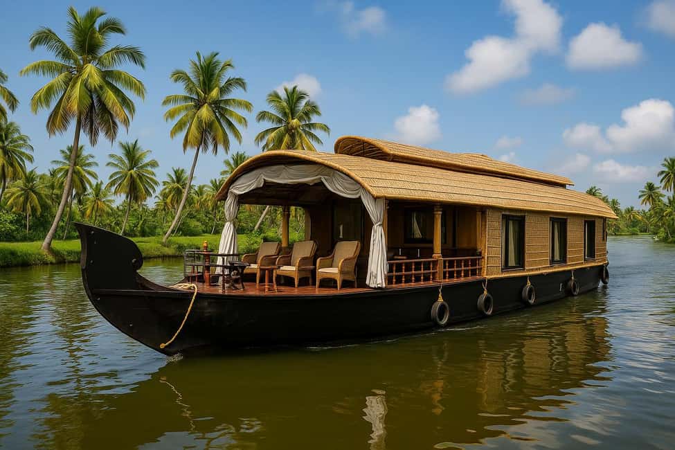 Luxury Alleppey Houseboat Day Tour from Kochi - The backwaters route: villages, lagoons, and coconut groves